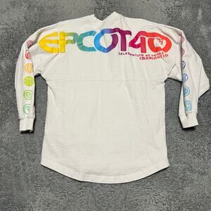 Disney Parks 2022 Shirt Womens XS Epcot 40th Anniversary Rainbow Spirit Jersey